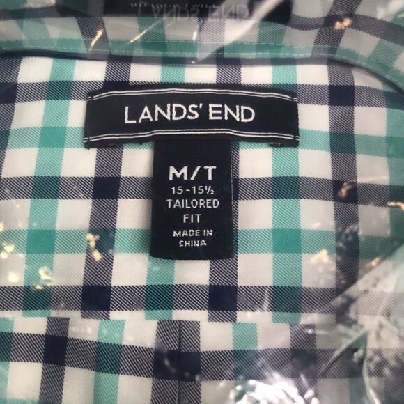 NEW Land’s End Plaid Button Down Shirt - Picture 3 of 9